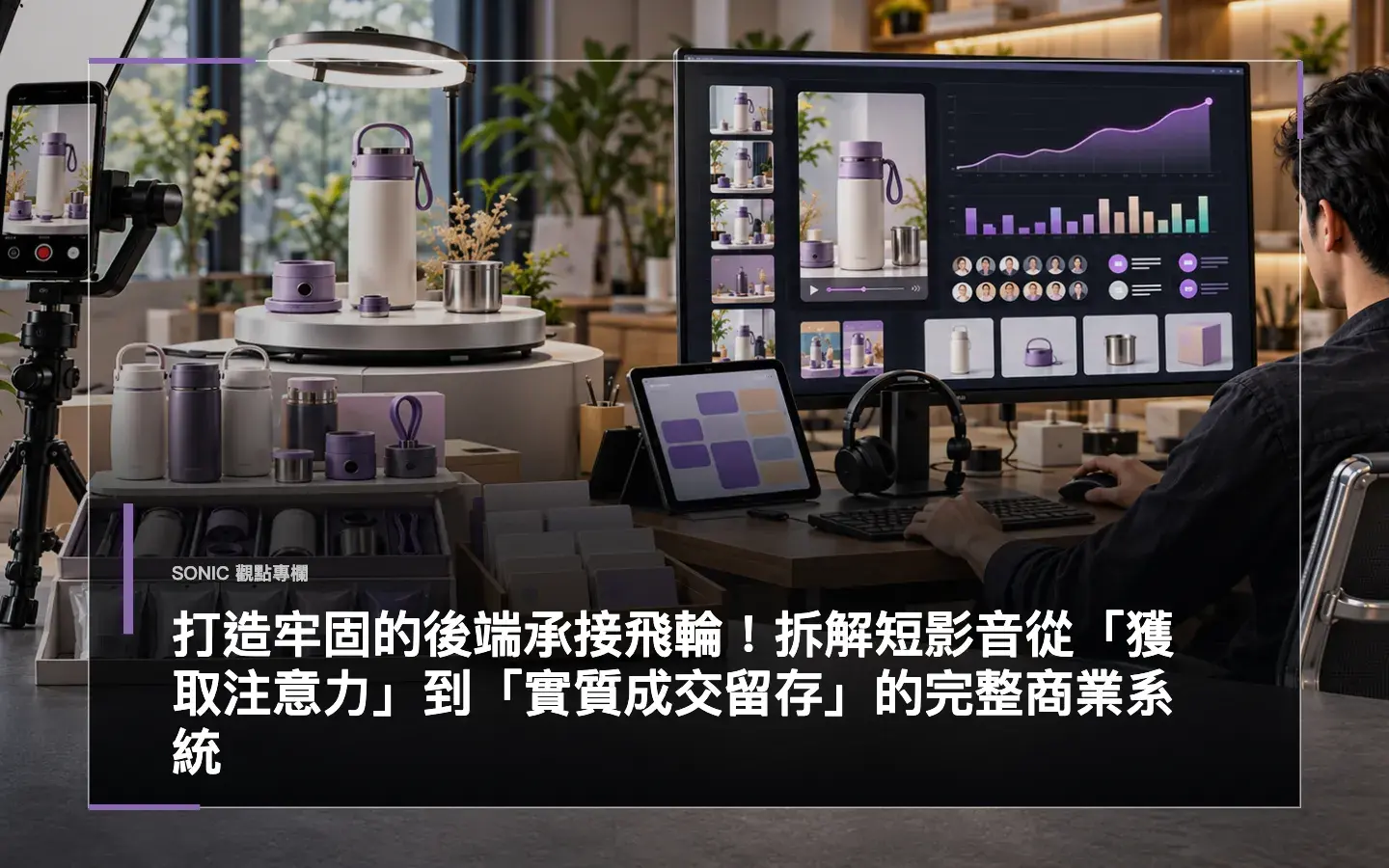 打造牢固的後端承接飛輪!拆解短影音從「獲取注意力」到「實質成交留存」的完整商業系統 網站文章 Cropped